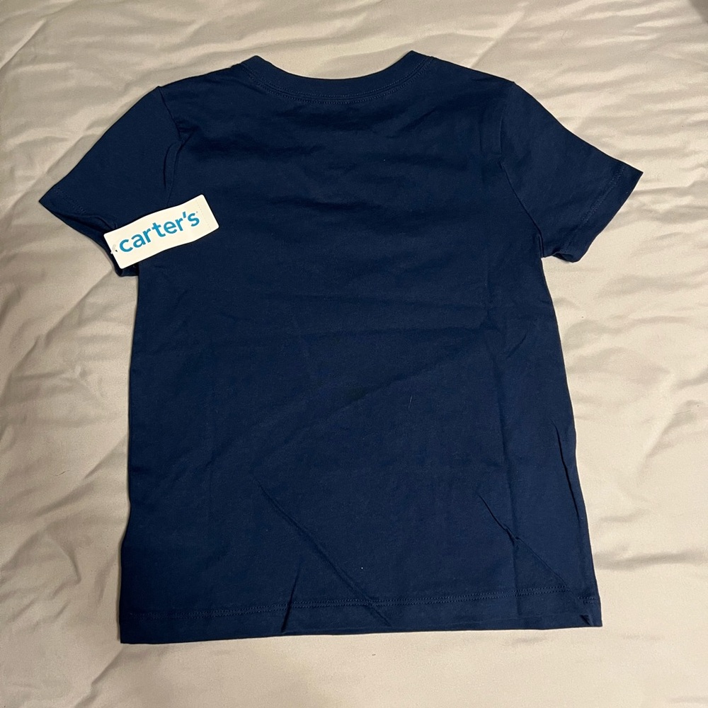 Carter's Dark Blue Wave Rider Shark Tee - Picture 5 of 5